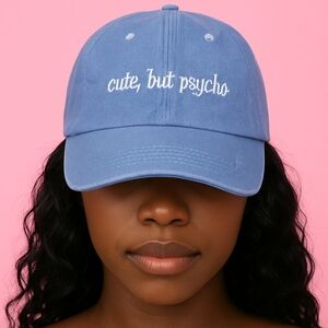 NWT Blue Embroidered Cap